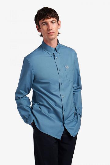 Fred Perry Oxford Miesten Paidat Harmaat Sininen | FI 1535GSOL